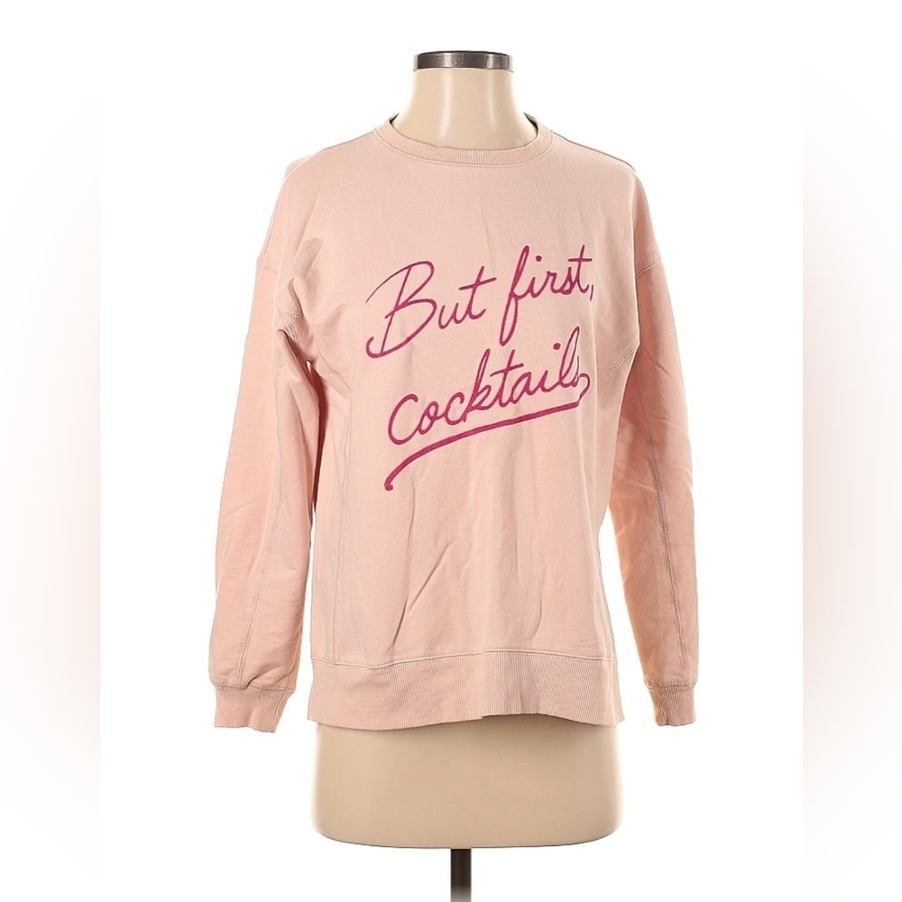 Wildfox “But First, Cocktails” Graphic Sweatshirt - Picture 2 of 7